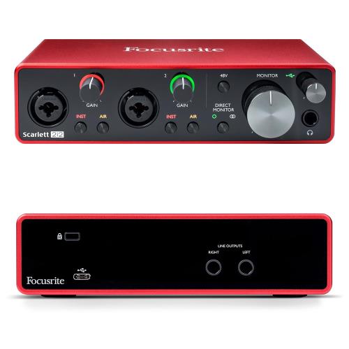 Focusrite 錄音介面』Scarlett 2i2 Studio (3rd Gen) 錄音介面套組