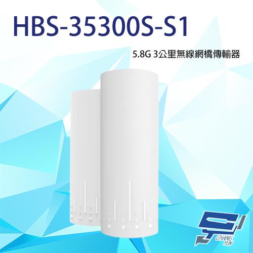 [昌運科技] HBS-35300S-S1 5.8G 3公里 無線網橋傳輸器 (由替代款HBS-F5043出貨)
