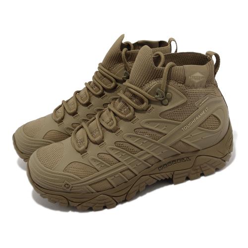 Merrell 戰術鞋 Moab Velocity Tactical Mid WP 男鞋 棕 防水 襪套 戶外鞋 ML099423