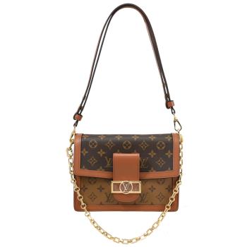 Louis Vuitton LV M45958 DAUPHINE系列 經典老花翻蓋斜背兩用包