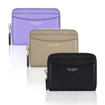 MARC JACOBS THE SLIM 84羊皮拉鍊卡片零錢包(多色選)