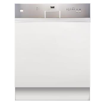 義大利貝斯特 BEST DW-22101 半嵌式洗碗機，容量達13人份，適合大家庭使用。採用嵌入式設計，寬度60cm完美融入廚房。內建高溫殺菌及餘溫烘乾功能，確保餐具潔淨無菌。不鏽鋼內膽耐用，220V/60Hz電壓，功率1800W高效運作。尺寸L59.8×H82~86×D56.7cm，重38.5kg，附專用三角凡爾及洗碗機專用淨水裝置。享一年保固，至官網登入再延長一年。義大利製造，品質保證，讓家務更輕鬆！