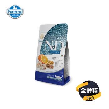 Farmina 法米納 ND天然海洋系列 貓糧 OC-3低穀鱈魚甜橙 5KG