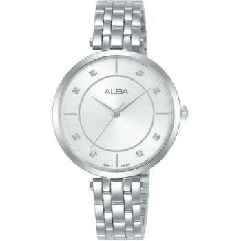 ALBA 雅柏 簡約大三針晶鑽女錶-Y121-X160S/ARX087X1
