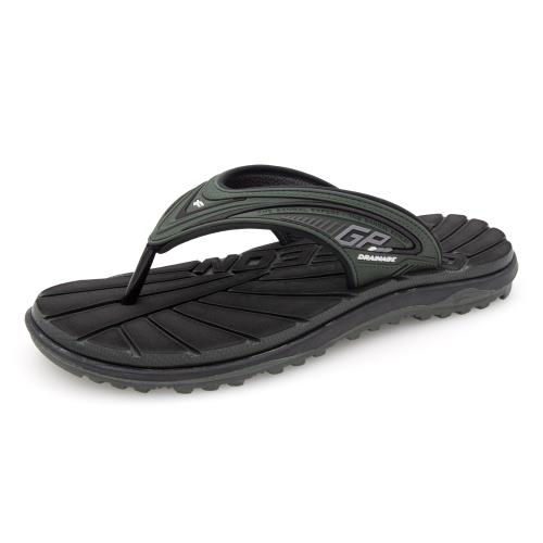 G.P 男款經典中性舒適夾腳拖鞋G3785-軍綠色(SIZE:36-44 共三色)