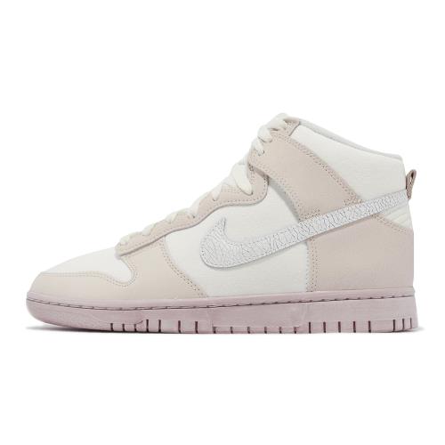 Nike 休閒鞋Dunk HI Retro PRM 男鞋白米帆布爆裂紋高筒經典款DV0822