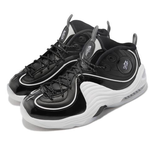 Nike 休閒鞋Air Penny II 男女鞋黑白氣墊漆皮緩震經典款運動鞋DV0817