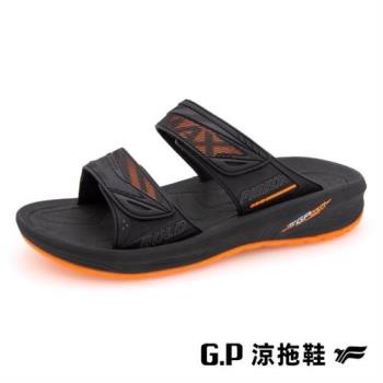 G.P 男款極致輕量防水雙帶拖鞋G3735M-橘色(SIZE:40-44 共二色) GP