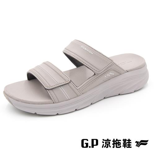 G.P 女款輕羽緩震紓壓雙帶拖鞋G3738W-山羊灰(SIZE:36-39 共三色) GP