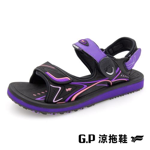G.P 女款高彈力舒適磁扣兩用涼拖鞋G3832W-紫色(SIZE:35-39 共三色) GP