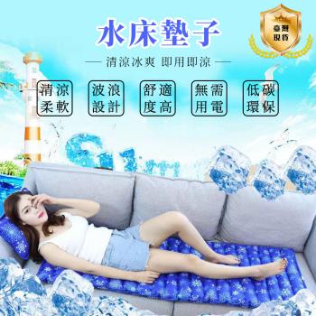 冰涼墊 注水式冰墊-單人款200*90CM 涼墊 冰枕 水席 降溫水墊 水床墊 冰墊