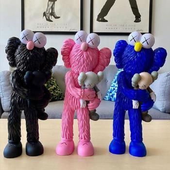 mand kaws take BFF芝麻街公仔手辦模型玩偶玩具潮流潮牌擺件潮玩