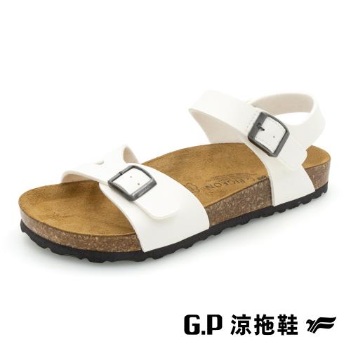 G.P 女款簡約柏肯涼鞋W811-白色(SIZE:35-39 共二色) GP