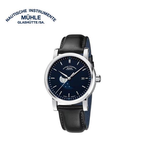 『格拉蘇蒂·莫勒』GLASHUTTE TEUTONIA IV BLUE MOON M1-44-62-LB藍面月相機械男/女錶