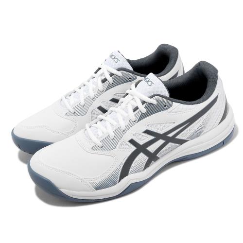 Asics 網球鞋 Court Slide 3 男鞋 白色 藍色 膠底 入門款 穩定 亞瑟士 運動鞋 1041A335100