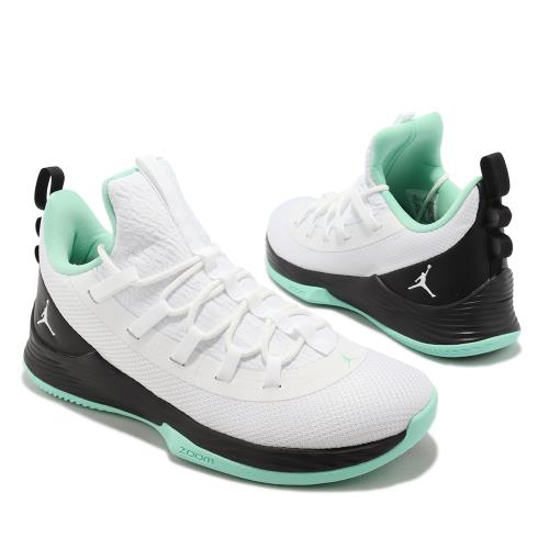 Nike 籃球鞋Jordan Ultra Fly 2 Low 男鞋白黑氣墊耐磨緩震運動鞋AH8110