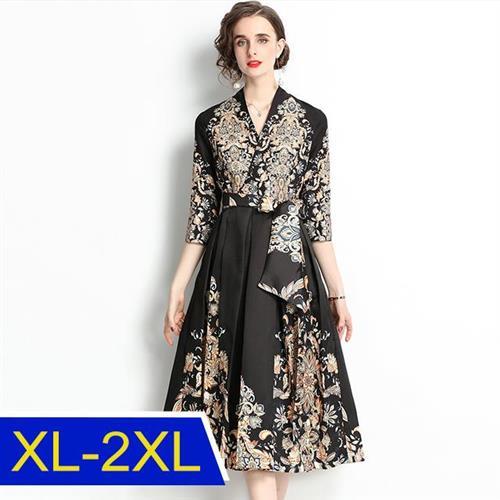 【KEITH-WILL歐風】獨家訂製暗黑焦點洋裝(高級訂製款/明星款 /婚禮/設計師/韓國進口)