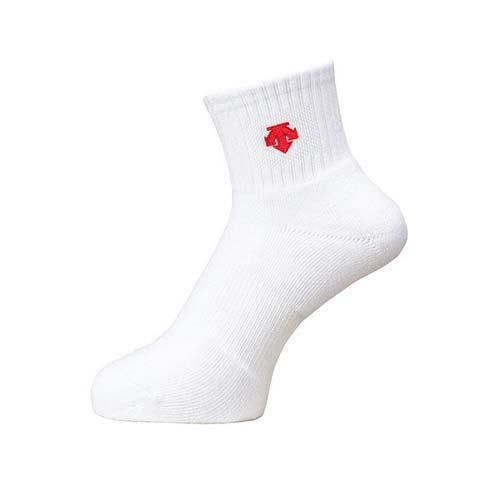 DESCENTE 男女運動厚底短襪-日本製 襪子 運動 訓練 迪桑特