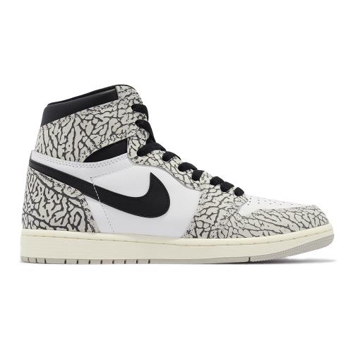 Nike Air Jordan 1 Retro High OG 爆裂紋白灰男鞋AJ1 休閒鞋喬丹DZ5485