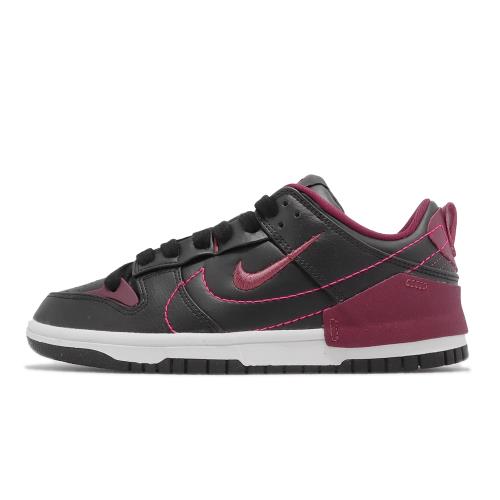 Nike Wmns Dunk Low Disrupt 2 女鞋黑莓紅拼接解構雙勾休閒鞋DV4024