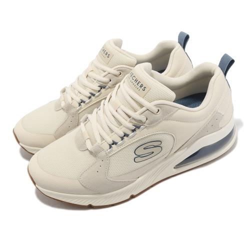 Skechers 休閒鞋 Uno 2-90s 2 男鞋 白 杏色 健走鞋 氣墊 支撐  緩衝 記憶鞋墊 183065OFWT