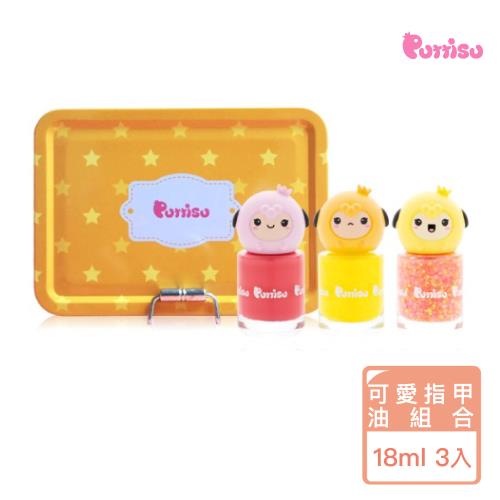 韓國 PUTTISU 可愛指甲油3罐組｜黃
