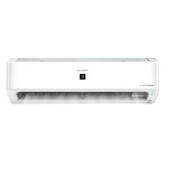 SHARP夏普 AE-28ZAMH 分離式冷暖變頻冷氣，專為3-5坪空間設計，CSPF第一級高效節能，採用R32環保冷媒，上/下吹出風口提供舒適空氣流通。室外供電、220V電源，1年全機及壓縮機保固，適合小坪數居家使用，省電耐用，輕鬆維持理想室溫。