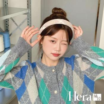 【Hera 赫拉】復古小香風格紋寬邊髮箍 H112022104