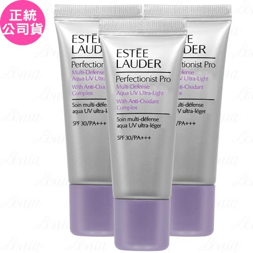 ESTEE LAUDER 雅詩蘭黛 Pro全能防曬超輕感水凝露 SPF30/PA+++(15ml)(精巧版)*3(公司貨)