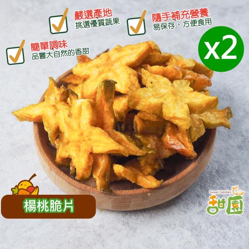 甜園 楊桃脆片 80gx2包 蔬菜脆片 水果脆片 水果條 乾燥水果  脫水水果 素食 蔬果脆片