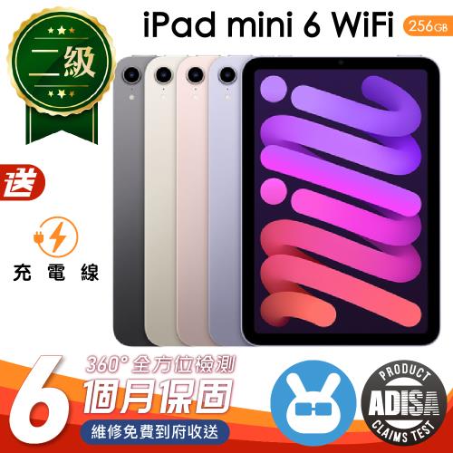 【Apple 蘋果】福利品 iPad Mini 6 256G WiFi版 8.3吋 保固6個月 附贈充電線