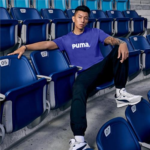 Puma 長褲Downtown Corduroy 棕寬鬆男款燈芯絨大口袋褲子53567774, PUMA