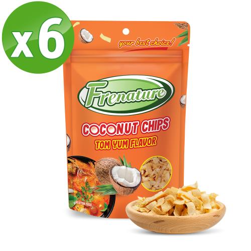 Frenature富紐翠-椰子脆片(泰式酸辣風味） 6包組-效期2025/06 