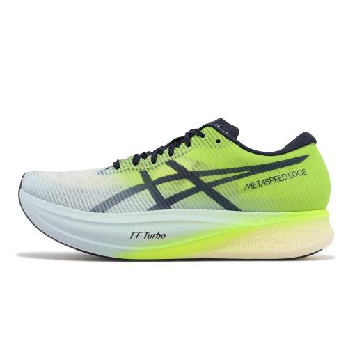 Asics 競速跑鞋Metaspeed Edge+ 亞瑟士男鞋藍綠碳板透氣包覆步頻型運動