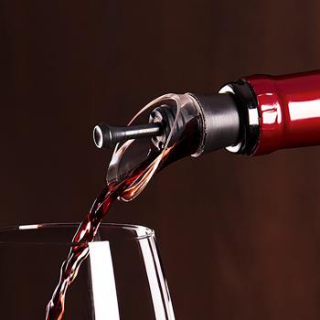 【VACU VIN】抽真空器+瓶塞注酒器(黑)