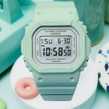 CASIO BABY-G 春日色調 方型電子腕錶 BGD-565SC-3