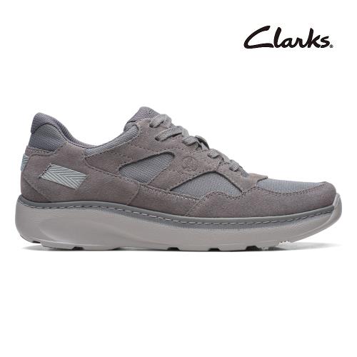 【Clarks】Chart Lite Tor 男款輕量增高透氣休閒鞋 深灰色(CLM71464C)
