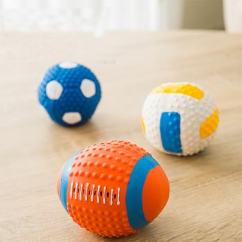 IN汪喵 寵物玩具乳膠發聲耐咬耐磨玩具球3入組(Z461)