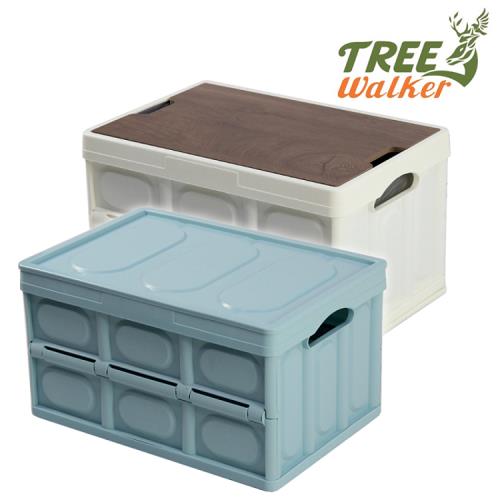 TreeWalker 輕便折疊收納箱(附防水袋與木板)(居家收納、戶外露營)