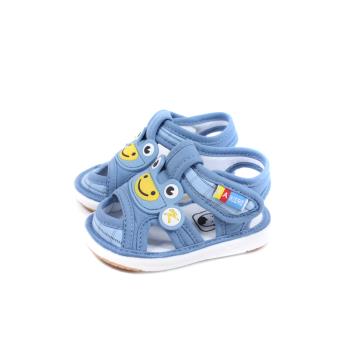 兒童鞋 涼鞋 嗶嗶鞋 童鞋 灰藍色 中童 B1813 no220