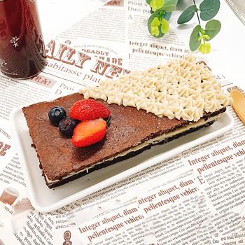 樂活e棧-生日快樂造型-水果長條巧克力蛋糕-6吋1顆(限卡 低澱粉 手作蛋糕)