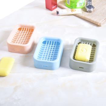 歐式肥皂盒瀝水吸盤衛生間可拆創意大號皂盒架塑料簡約雙層香皂盒