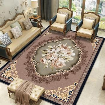 歐式奢華客廳地毯沙發茶幾墊臥室床邊毯房間美式家用可水洗地墊