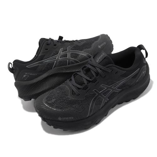 Asics 越野跑鞋GEL-Trabuco 11 GTX 女鞋黑防水亞瑟膠緩震戶外運動鞋亞