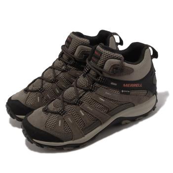 Merrell 戶外鞋 Alverstone 2 Mid GTX 男鞋 棕 黑 登山鞋 防水 越野 避震 郊山 ML036917