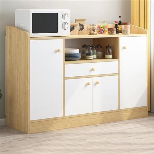 【HappyLife】質感木紋餐邊櫃 四門單抽110公分  9868