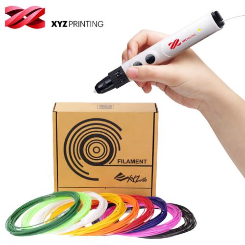 XYZprinting - da Vinci 3D Pen Cool低溫3D列印筆+專用PCL線材(9色標準組合包)