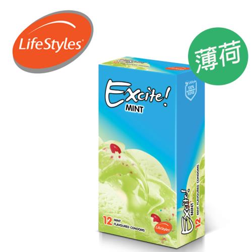 保險套世界-LifeStyles 生活計畫保險套(激情~薄荷風味型)(12入/盒) 