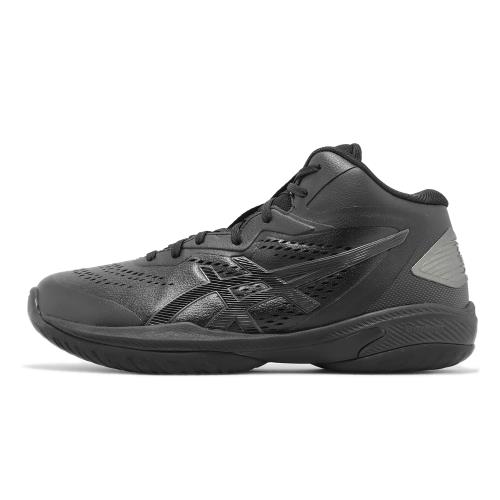 Asics 籃球鞋GELHoop V15 4E 超寬楦男鞋黑全黑緩衝支撐抗扭亞瑟士