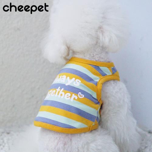 cheepet 條紋半截背心 春夏款寵物服飾
